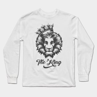 The Lion King Tattoo.The Head Of A Lion In The Crown Long Sleeve T-Shirt